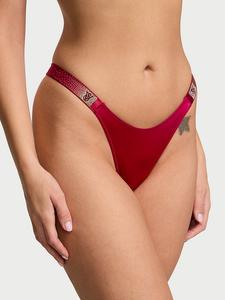 Бразильские трусики с бретельками и разбросанным блеском Very Sexy, scattered shine strap red lacquer
