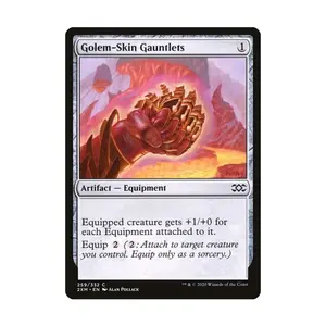 CCG Рукавицы из кожи голема (С) (Фольга), MTG - Double Masters