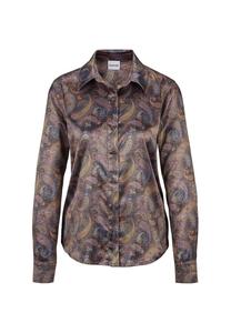 Атласная блузка с манжетами на пуговицах Madeleine, мультиколор