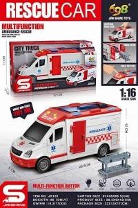 Скорая помощь со светом и звуком 1:16 Maksik