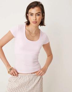 Джемпер Cotton On Sunday с короткими рукавами розового цвета Cotton On