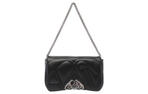 Сумка через плечо из овчины женская черная Alexander McQueen