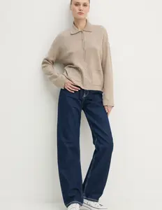 Свитер Abercrombie & Fitch, бежевый