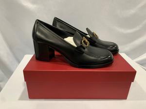 Туфли на каблуке Rolo Block Heel Pumps Salvatore Ferragamo, черный