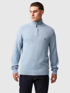 Мерик Бэй хлопковый вязаный джемпер с молнией Rodd & Gunn, Glacier