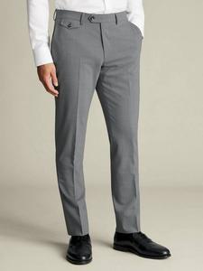 Брюки Slim Fit из шерстяной смеси Charles Tyrwhitt, Grey