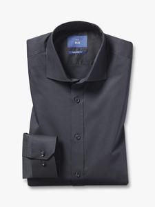 Эластичная рубашка приталенного кроя Moss 1851, черная