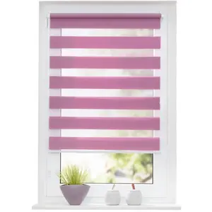 Двойная рулонная штора Maringa Klemmfix защита от света без сверления, доступна в разных размерах и 11 цветах K-Home, сиреневый