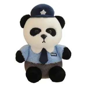 Плюшевая кукла Laby Police Panda высотой 15см/25см/35см/50см TUSHANDA, синий