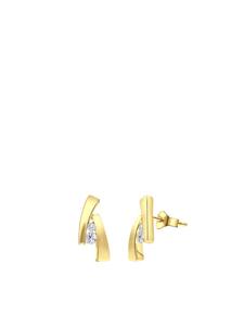 Lucardi Серьги из серебра 925 пробы, асимметричные