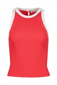 Женский рифленый свитер-топ Candace в цвете помада Bishop + young, Lipstick