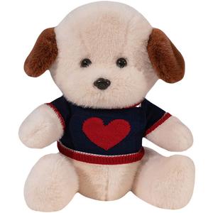 Милый свитер с сердцем плюшевая собака кукла 30см/40см/55см высота MLING