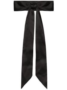 Dolce & Gabbana шелковый ремень с бантом, черный
