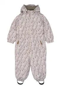 Зимний комбинезон с цветочным принтом aop Mikk-Line, Cloud Gray