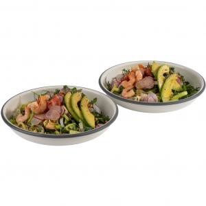 Тарелка Эмалированная глубокая тарелка Эмаль, глубокая, Ø 22 см, высота 3,5 см Aps, кремовый