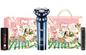 Электробритва FS923 с быстрой зарядкой, полностью моющаяся, тройное лезвие FLYCO, Fs923 Premium Romantic Love Set