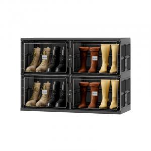 Стенка для хранения обуви JEKO&JEKO, 4 короба, черный