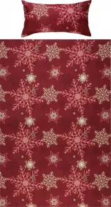 Постельное белье винно-красное 1x 155x220 см + 1x 40x80 см REDBEST