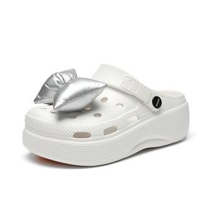 ZHR Женские белые сабо Cream Puff Shoes