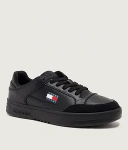 Кожаные кроссовки Tommy Jeans, черный