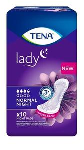 Специализированные гигиенические прокладки, 10 шт. Tena Lady Normal Night