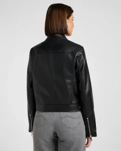 Женская байкерская куртка из искусственной кожи Lee, черный
