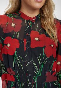 Платье-рубашка Nümph, темно-красный