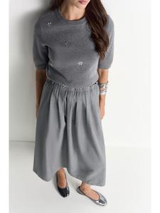 Юбка миди серого цвета Rich & Royal