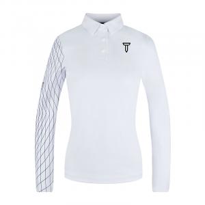 Футболка поло женская осенняя EUROPEAN TOUR, белая