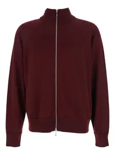 Кардиган с высоким воротом на молнии JIL SANDER, красный