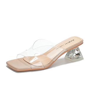 Тапочки-слайды женские, устойчивые к истиранию Bamiti, Nude