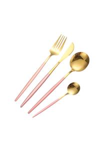 Набор столовых приборов Cheffinger, 6 предметов, розовое золото