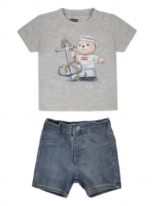 Комплект из футболки и шортов с принтом Levi's Kids, серый