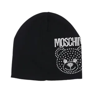 Шерстяная шапка Moschino, черный