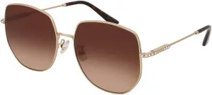 Солнцезащитные очки JIMMY CHOO JC 4006BD 300613 Phantos, цвет бледно-золотистый металлик, коричневые градиентные линзы