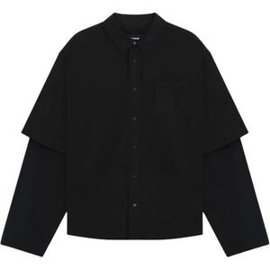 Многослойная рубашка WE11DONE, черный