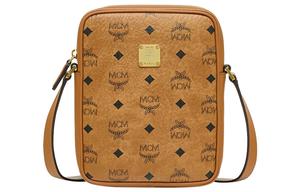 Классическая плечевая сумка Visetos из лакированного холста, мини кроссбоди унисекс MCM