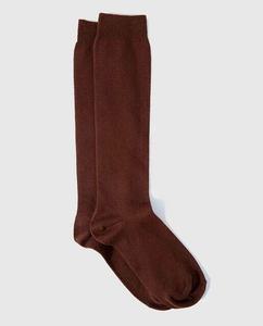 Однотонные детские высокие носки Condor, коричневый