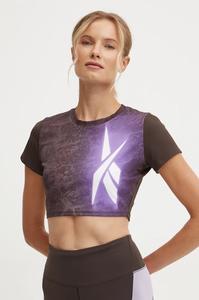 Футболка тренировочная LUX Collection Reebok, коричневый