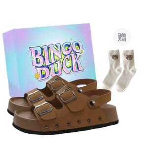 Женские тапочки-слайды с защитой от запаха BINGO DUCK, Yellow+Exclusive Shoe Box+Gift Socks