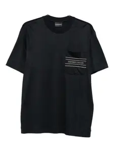 Футболка с логотипом Emporio Armani, черный
