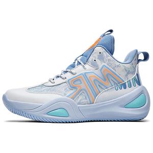 Баскетбольные кроссовки с высоким берцем и амортизацией, износостойкие, унисекс BIANSULONG, White Blue