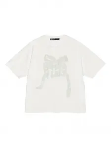 Хлопковая футболка с вышивкой Bimba y Lola, нейтральный