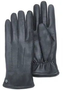 Кожаные перчатки PEARLWOOD "Лиз", оригинальные заклепки PEARLWOOD из нержавеющей стали, черный