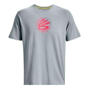 Футболка curry mothers day logo t-shirt 'grey pink' Under Armour, серый