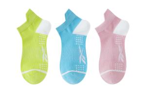 Разноцветные носки до щиколотки унисекс, набор из 3 пар Reebok, 3 Pack (Mixed Color)