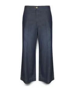 Укороченные джинсы из шамбре Elena Mirã², синий