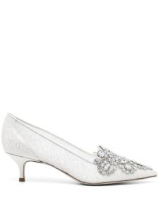 René Caovilla туфли Veneziana с кристаллами, белый