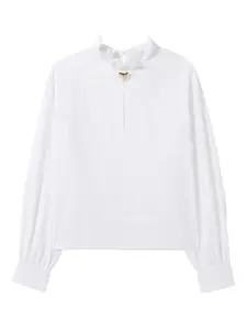 Декорированная блузка в полоску Claudie Pierlot, белый