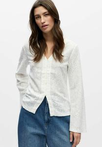 Блуза Object BRODERIE ANGLAISE, Cloud Dancer/Off-White